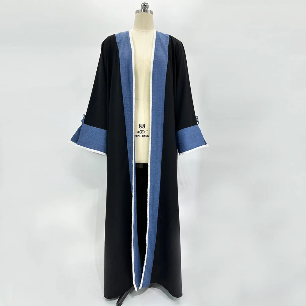 Tassel Kimono Abaya – Chic Eid & Party Wear