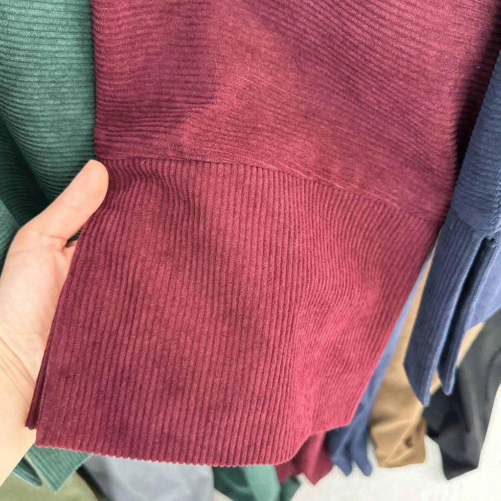 Corduroy Winter Abaya – Elegant Dubai Style