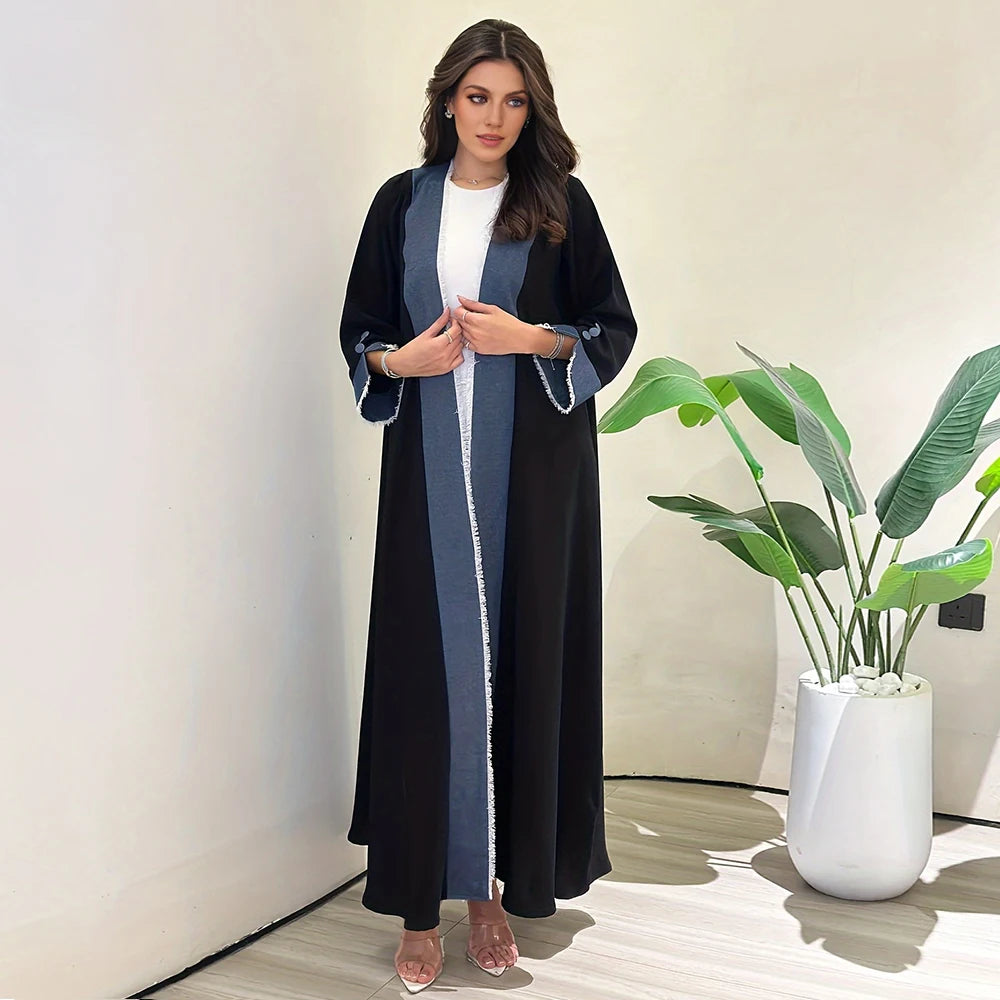 Tassel Kimono Abaya – Chic Eid & Party Wear