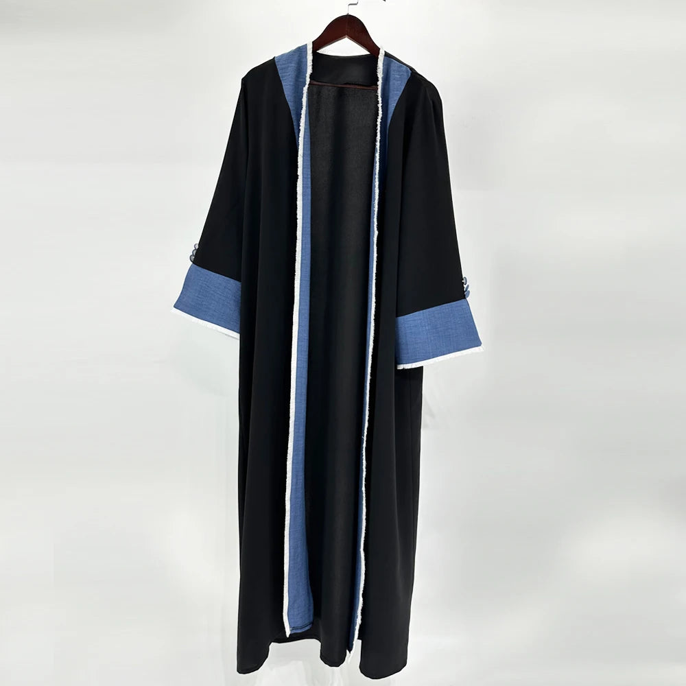 Tassel Kimono Abaya – Chic Eid & Party Wear