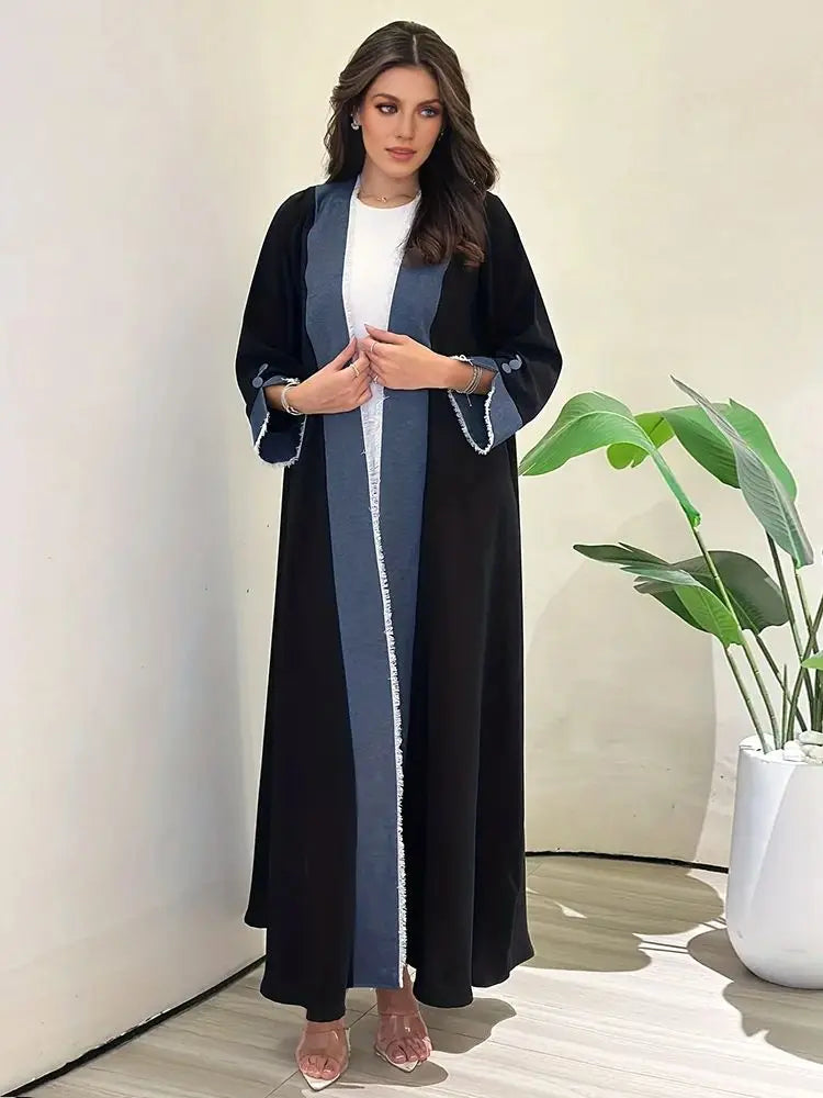 Tassel Kimono Abaya – Chic Eid & Party Wear
