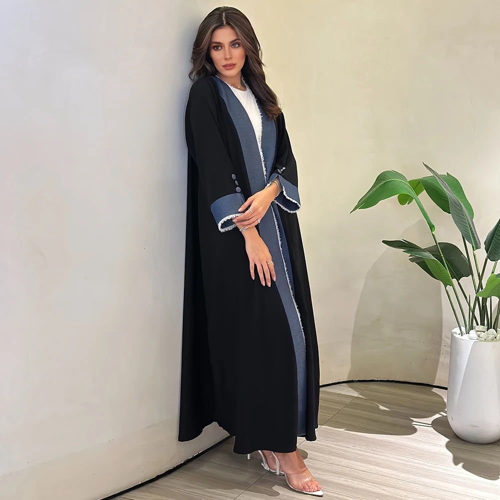 Tassel Kimono Abaya – Chic Eid & Party Wear